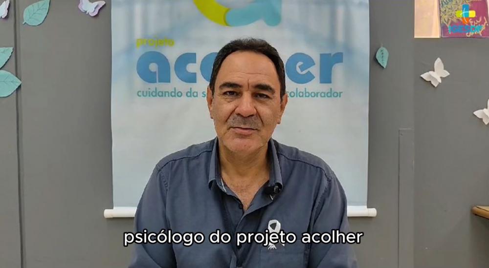 Psic&oacute;logo do Projeto da Acolher, Dalton Salles