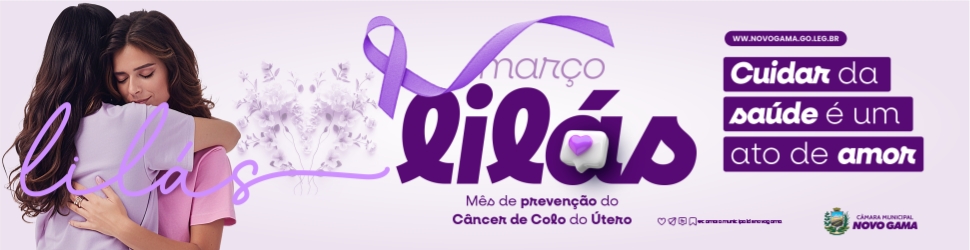 MARÇO LILÁS - CÂMARA DE NOVO GAMA