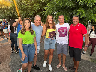 Nabor Wanderley prestigia carnaval de Patos ao lado de Dr. Érico e Cicinho Lima