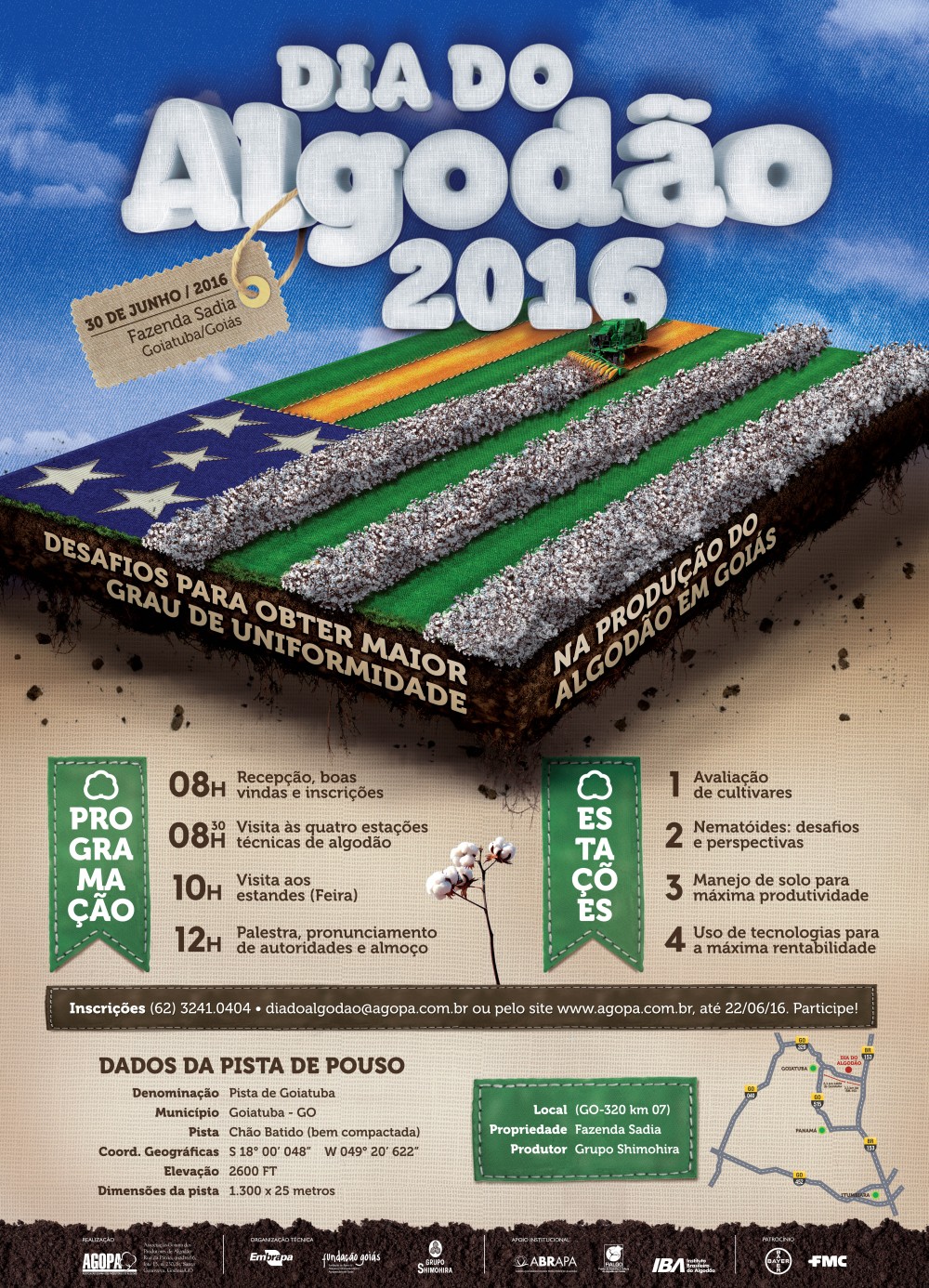 Goiás: Tudo pronto para o Dia do Algodão 