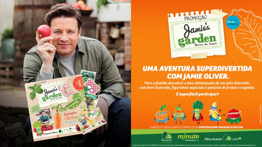 PÃO DE AÇÚCAR TRAZ PELA PRIMERA VEZ AO PAÍS PROJETO JAMIE’S GARDEN, DO CHEF JAMIE OLIVER