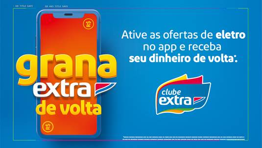 EXTRA faz dinâmica de CASHBACK para consumidor que comprar eletro neste sábado (12/09)