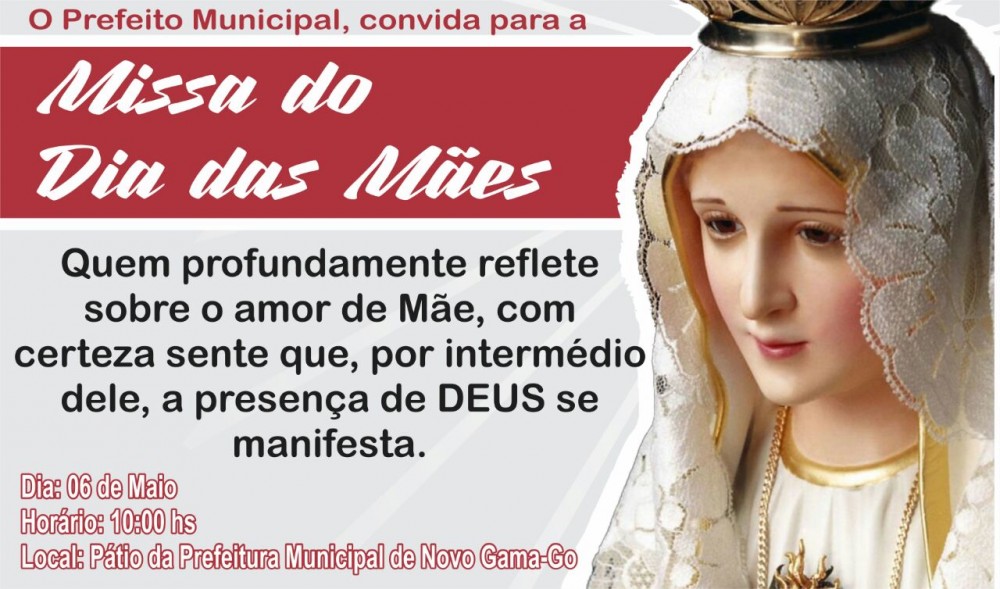 Novo gama: Prefeitura realiza missa para homenagear mães