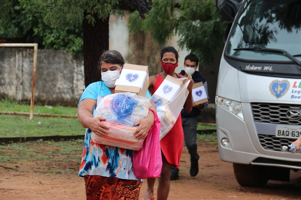 Solidariedade chega a famílias e situação de extrema pobreza de Luziânia no estado de Goiás