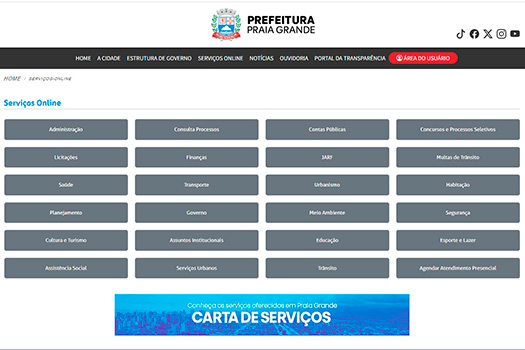 Serviços da Prefeitura podem ser agendados através do Login PG
